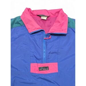 Misty Mountain Womens Medium Pullover Jacket Anorak Windbreaker Retro Colorblock